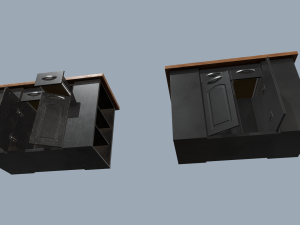 kitchen island Modelo 3D
