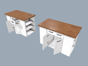 kitchen island Modelo 3D