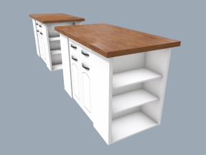 kitchen island Modelo 3D