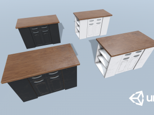 kitchen island Modelo 3D