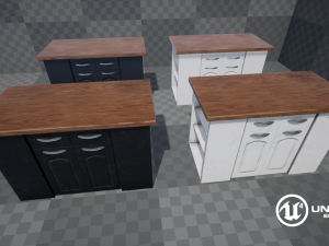 kitchen island Modelo 3D