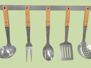 kitchen utensils Modelo 3D