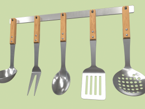 kitchen utensils Modelo 3D