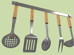 kitchen utensils Modelo 3D