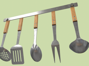 kitchen utensils Modelo 3D