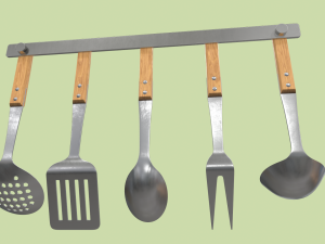 kitchen utensils Modelo 3D