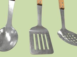 kitchen utensils Modelo 3D