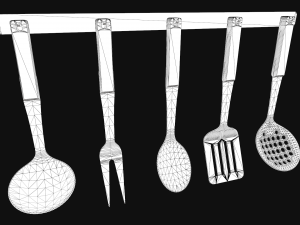 kitchen utensils Modelo 3D