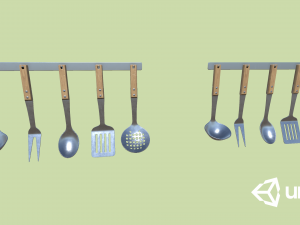 kitchen utensils Modelo 3D