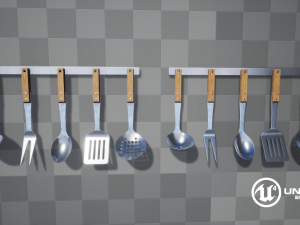 kitchen utensils Modelo 3D
