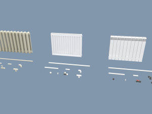 radiators with modular pipes 3D Model