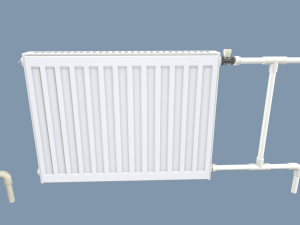 radiators with modular pipes 3D Model