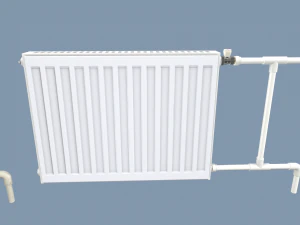radiators with modular pipes 3D Model