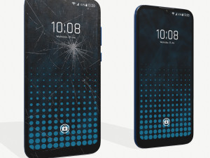 smartphone clean and damaged 3D 모델