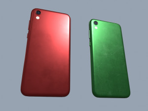 smartphone clean and damaged Modelo 3D