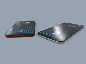 smartphone clean and damaged Modelo 3D