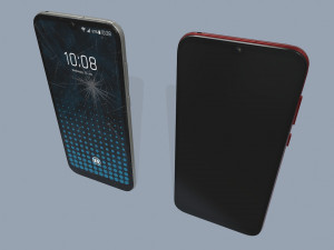 smartphone clean and damaged Modelo 3D