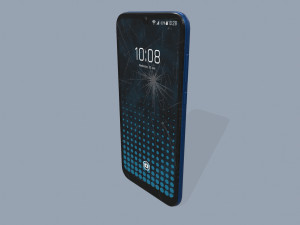 smartphone clean and damaged Modelo 3D