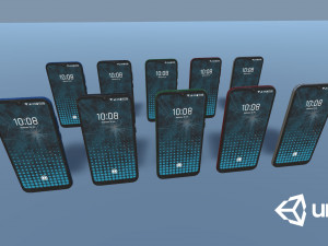 smartphone clean and damaged Modelo 3D