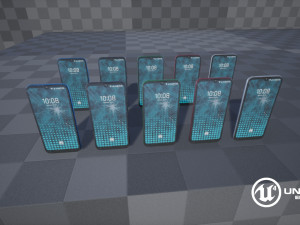 smartphone clean and damaged Modelo 3D