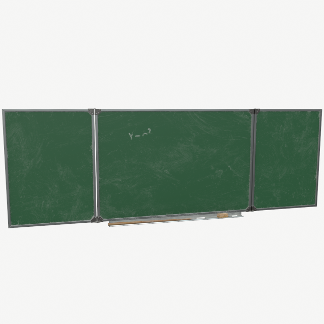 chalkboard Modello 3D .c4d .max .obj .3ds .fbx .stl .blend 
