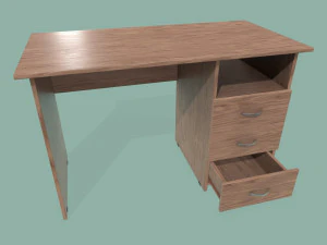 desk and chair 3D Model