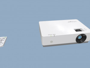 projector and screen 3D Model