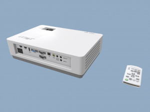 projector and screen 3D Model
