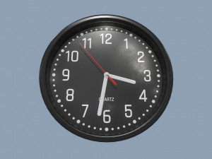 wall clock 3Dモデル