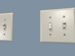 electrical switches and outlets 3D Model