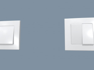 electrical switches and outlets 3D Model