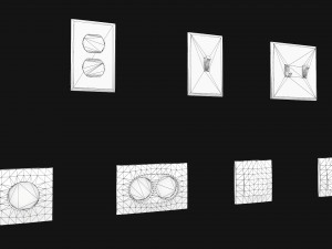 electrical switches and outlets 3D Model
