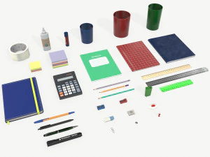 cartoleria Modello 3D