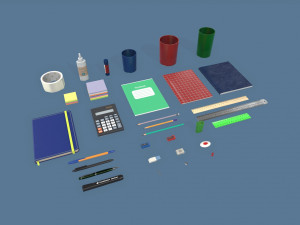 stationery 3D 모델