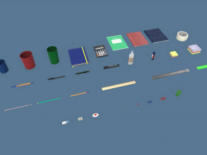 stationery 3D 모델
