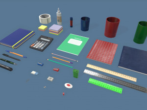 stationery 3D 모델