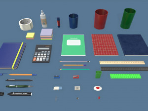 stationery 3D 모델