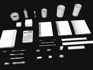 stationery 3D 모델
