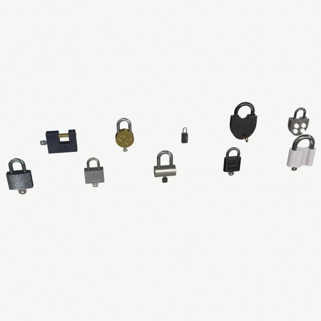 padlocks pack 3D Model .c4d .max .obj .3ds .fbx .stl .blend 
