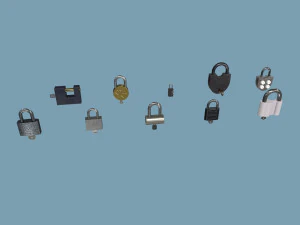 pacote de cadeados Modelo 3D