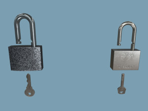 padlocks pack 3D Model