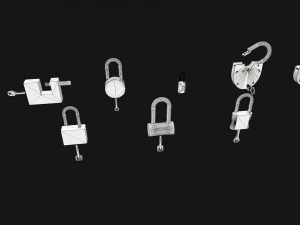 pacote de cadeados Modelo 3D