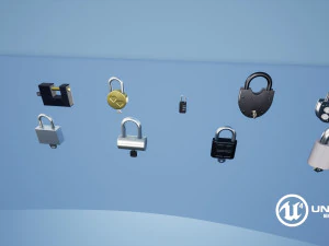 pacote de cadeados Modelo 3D