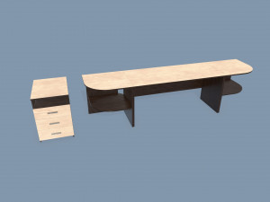 office desk 3D Модель