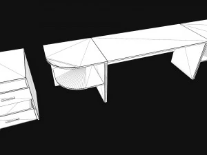 office desk 3D Model