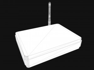wi-fi router 3D-Modell