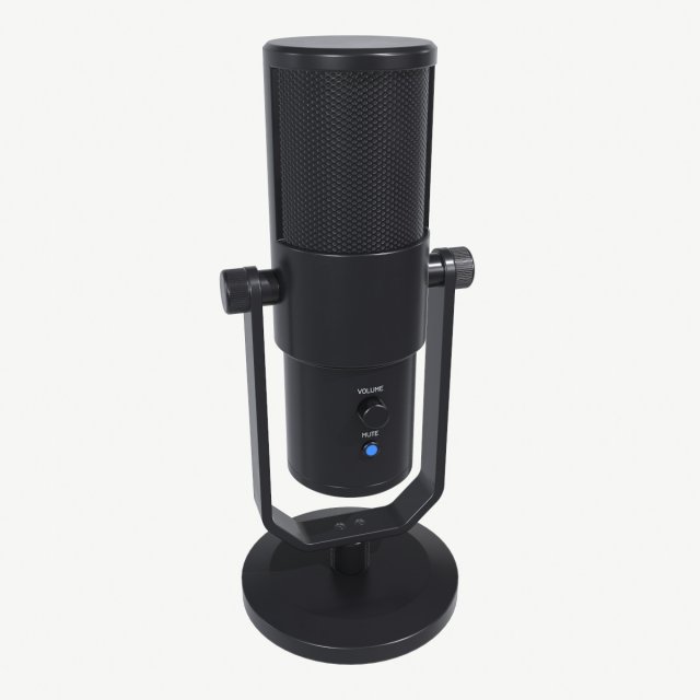 microphone 3Dモデル .c4d .max .obj .3ds .fbx .stl .blend 