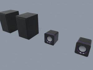 computer speakers 3D Model