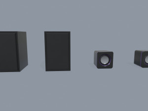 computer speakers 3D Model