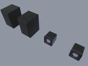 computer speakers 3D Model